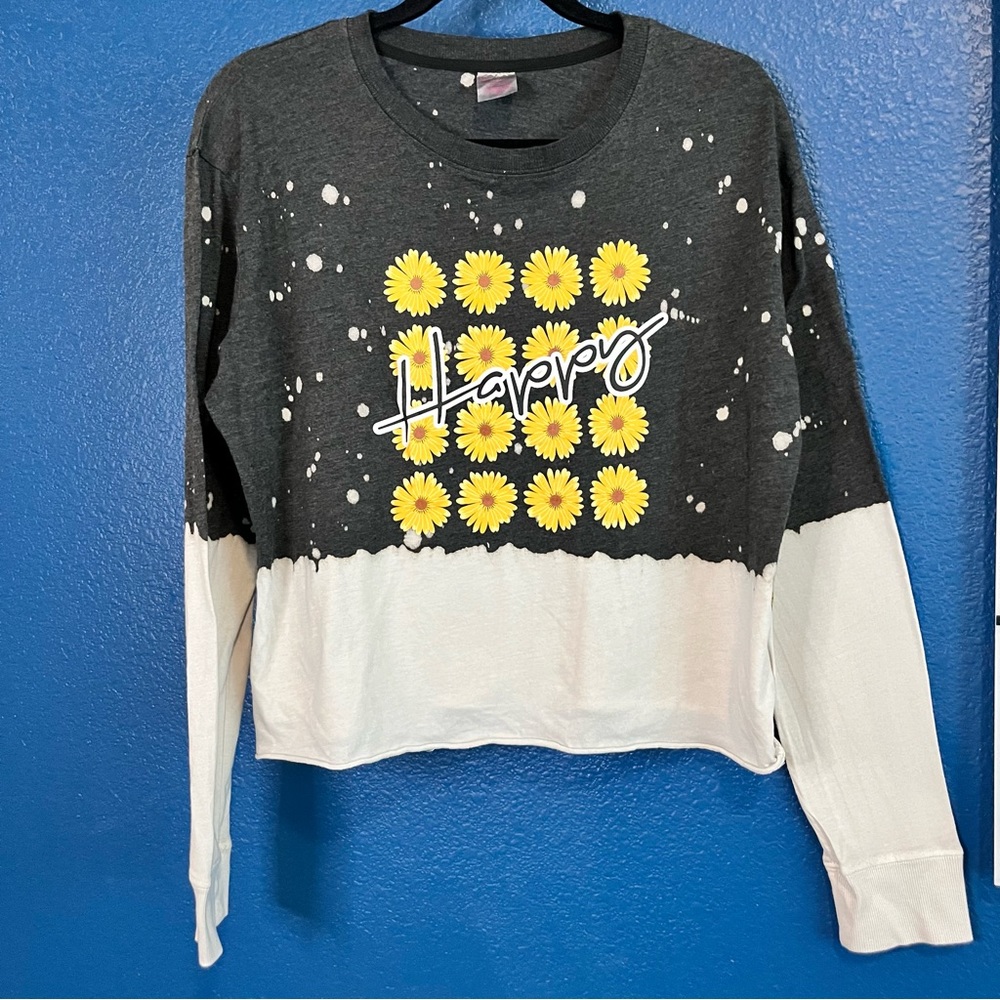 No Boundaries Girls Long Sleeve Size 11-13 Sunflowers